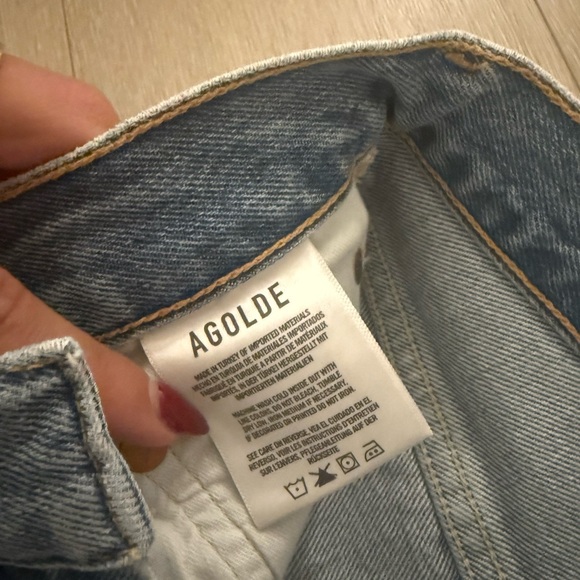 Agolde Riley High Rise Straight Crop Jeans - Picture 6 of 7